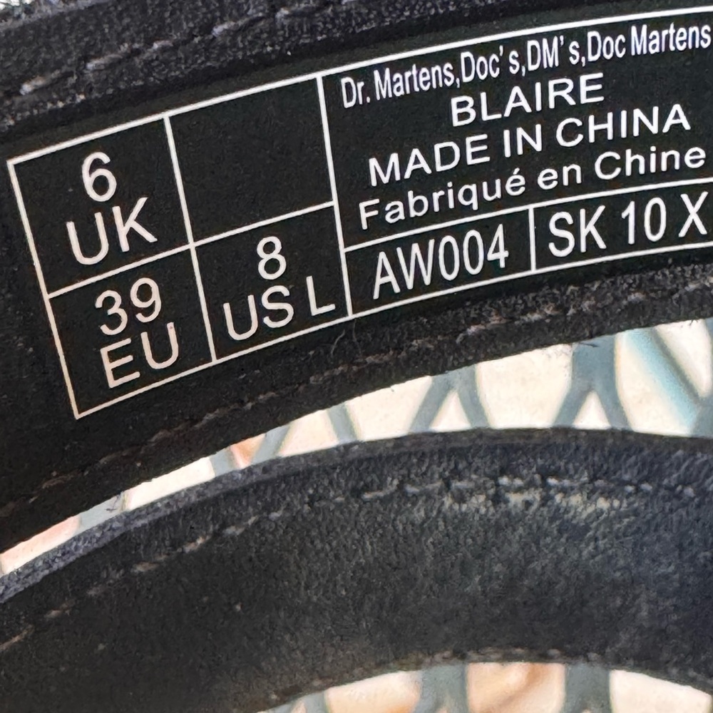 Dr. Martens Black Leather Sandals